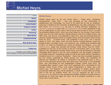 Tablet Screenshot of michielheyns.co.za